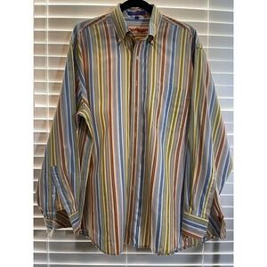 Alan Flusser mens button up shirt colorful